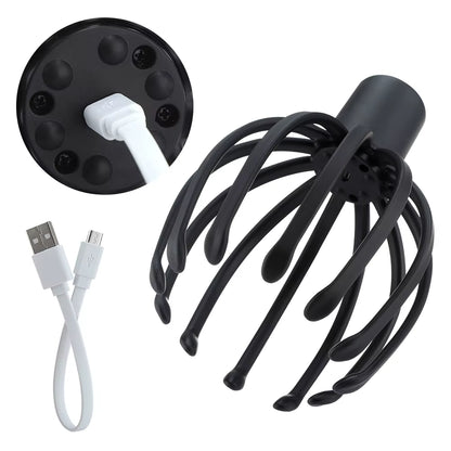 Electric Octopus Claw Scalp Massager Stress Relief Therapeutic Head Scratcher Relief Hair Stimulation Head Massager Health Care